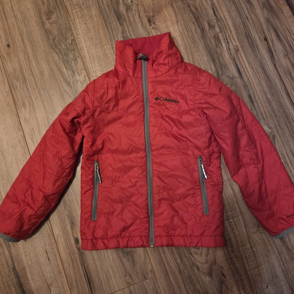 Columbia Kids Omni Heat Red Puffer Jacket